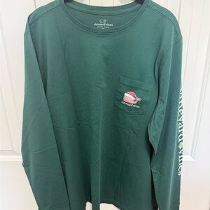Vineyard Vines Green Long Sleeve Tee